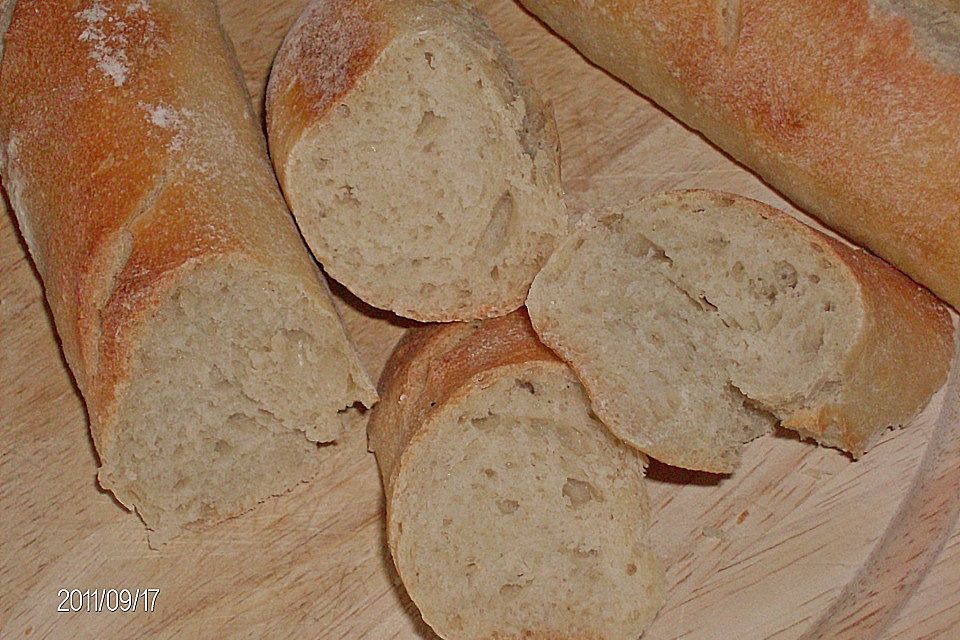 Baguette mit Sauerteig