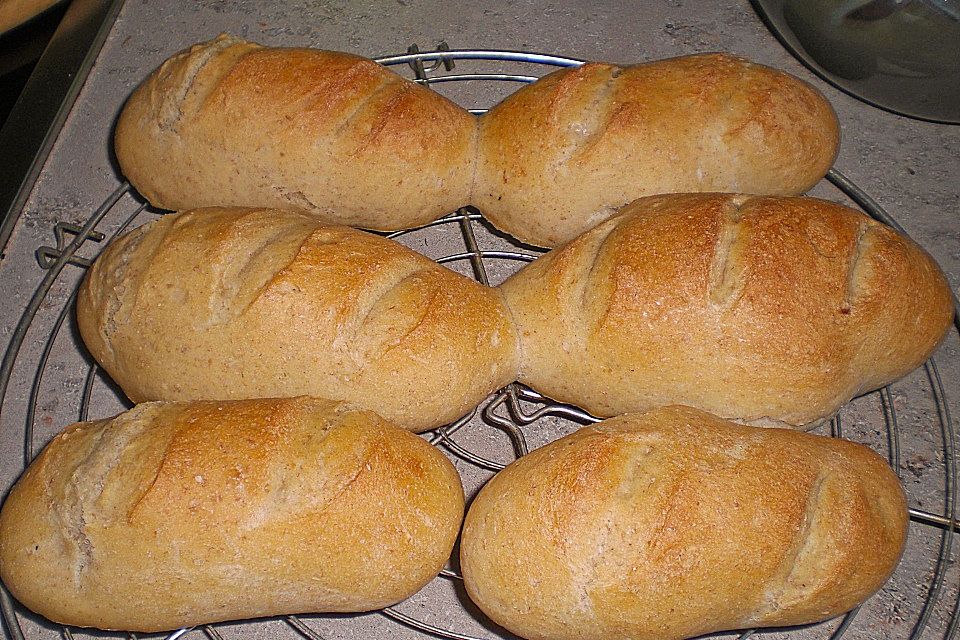 Baguette mit Sauerteig