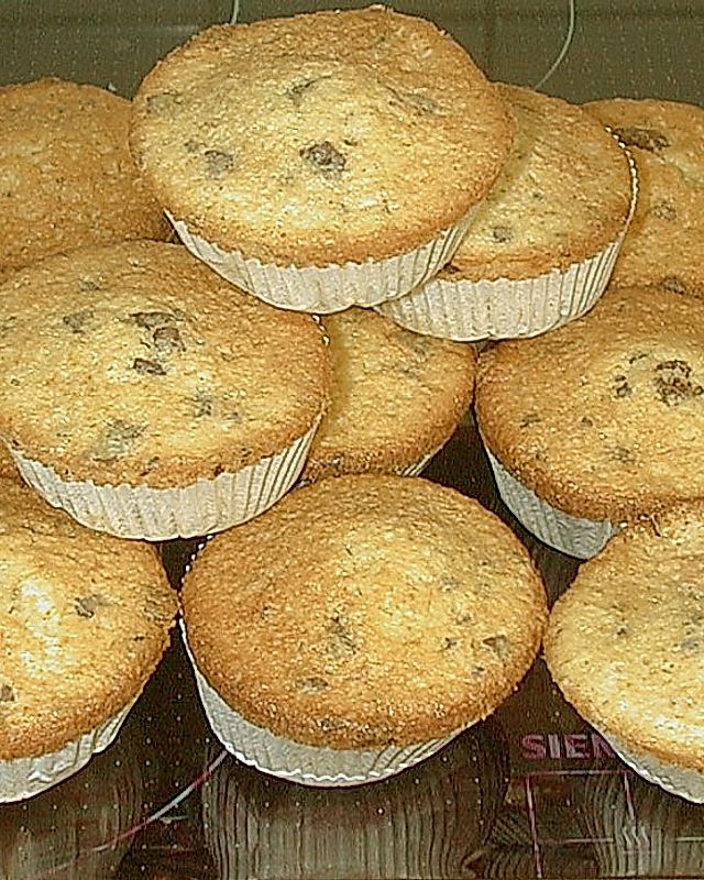 Muffins mit Kakao und Schokostückchen