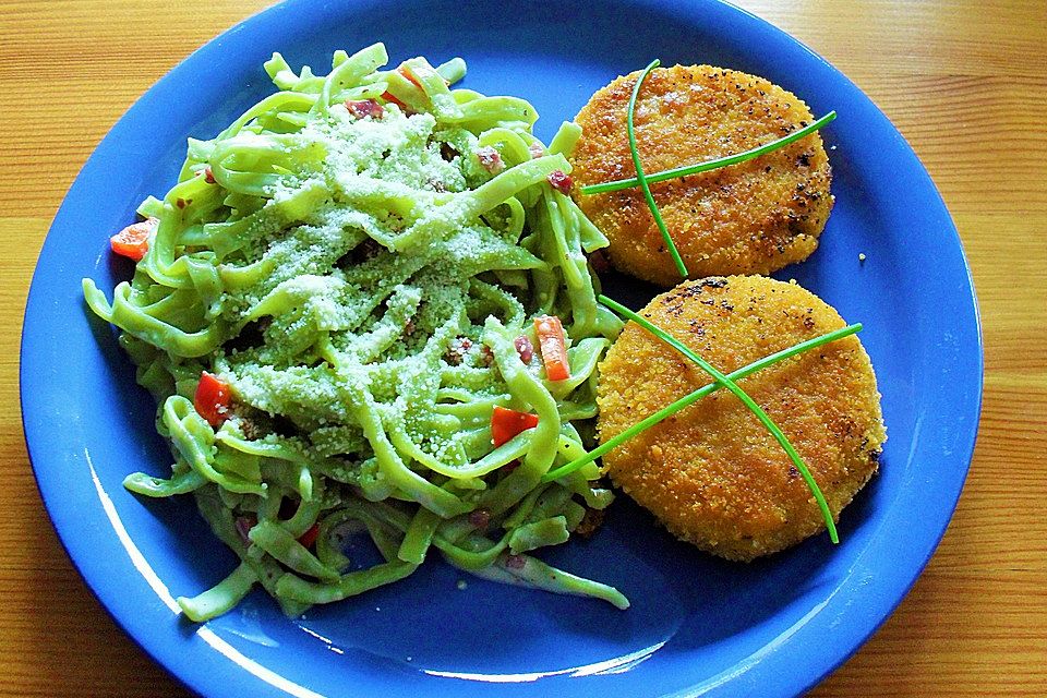 Bandnudeln mit Schinken - Sahne - Sauce