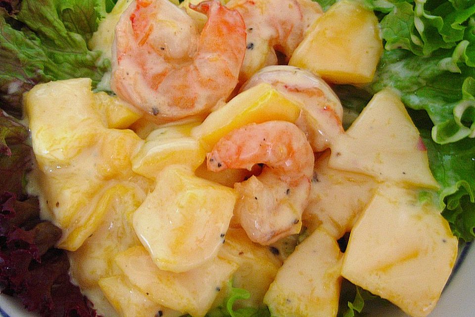 Garnelen - Mango - Salat