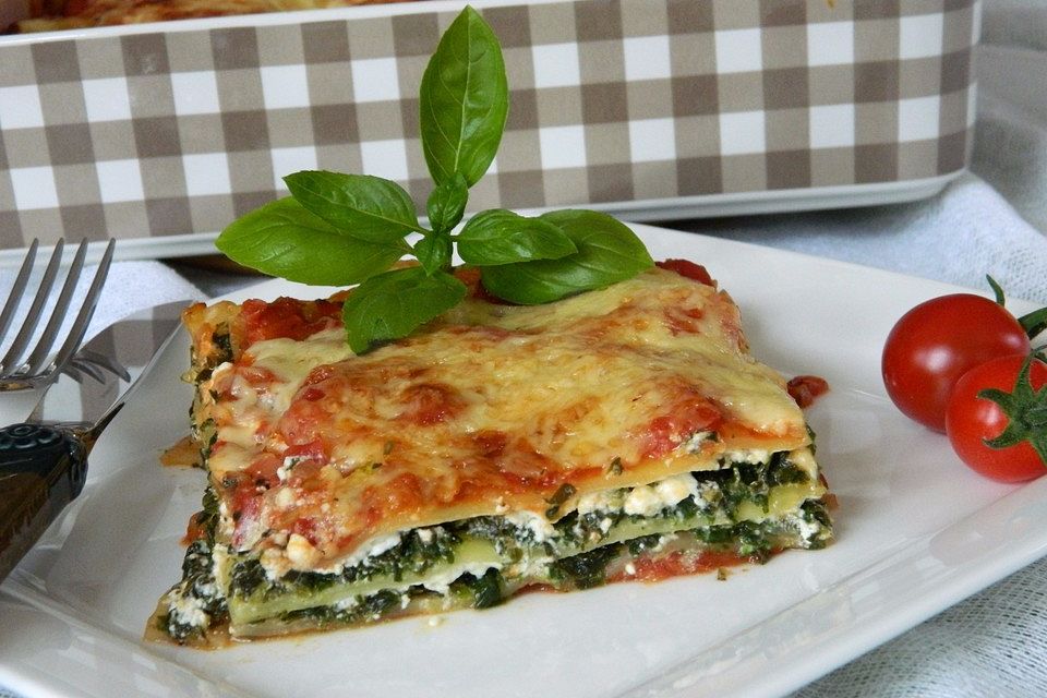 Spinat - Feta - Lasagne