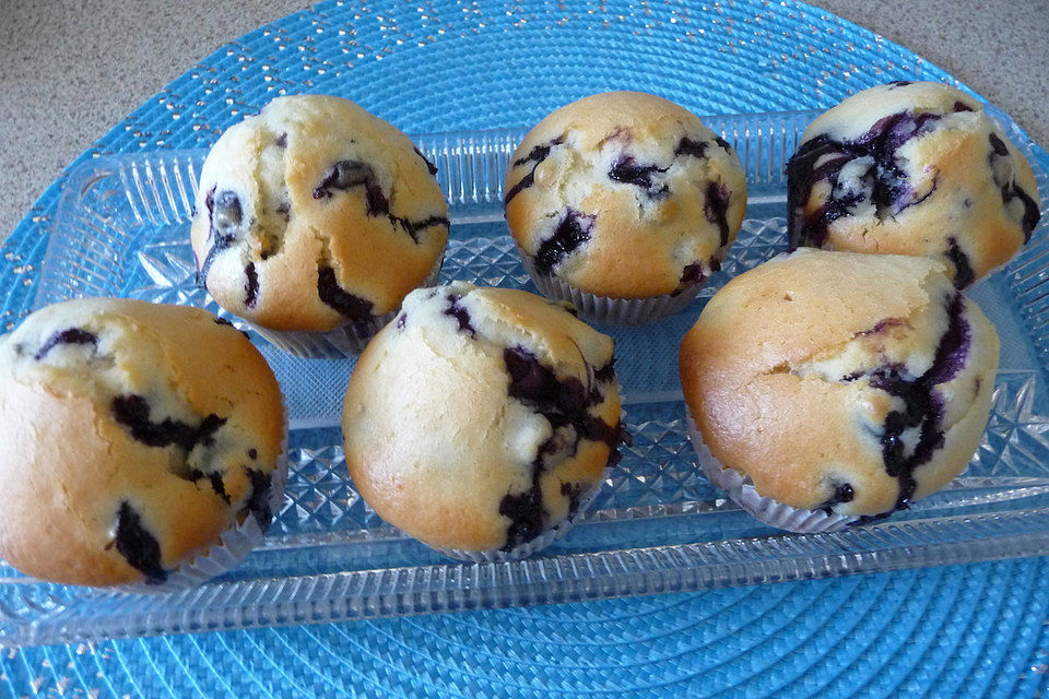 Muffins mit Blaubeeren