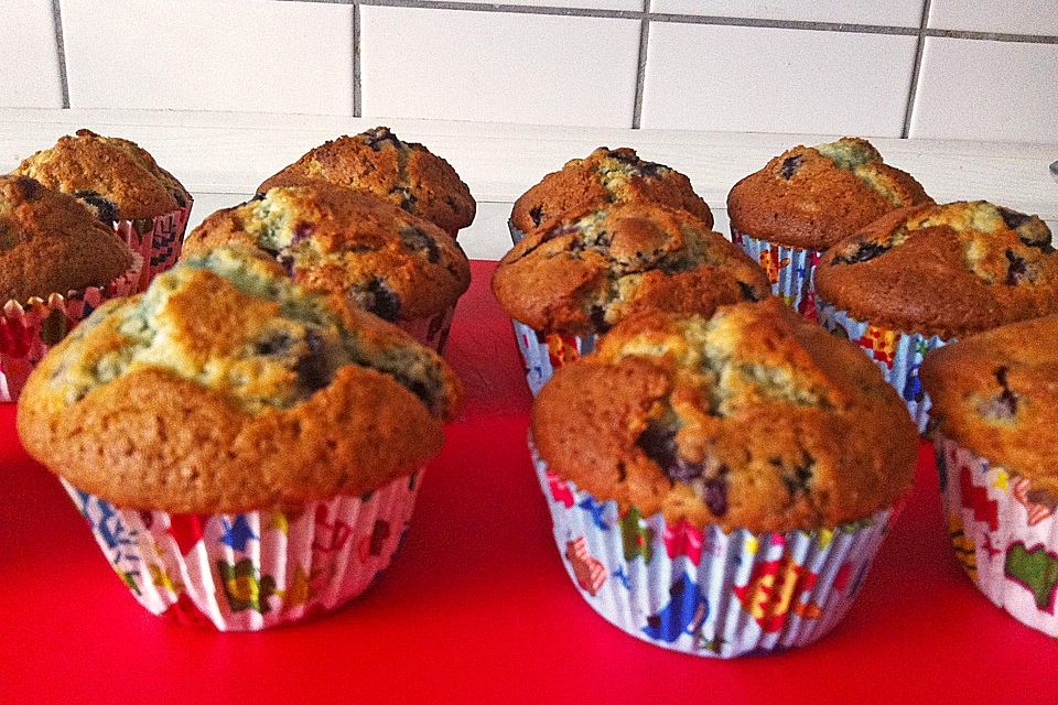 Muffins mit Blaubeeren