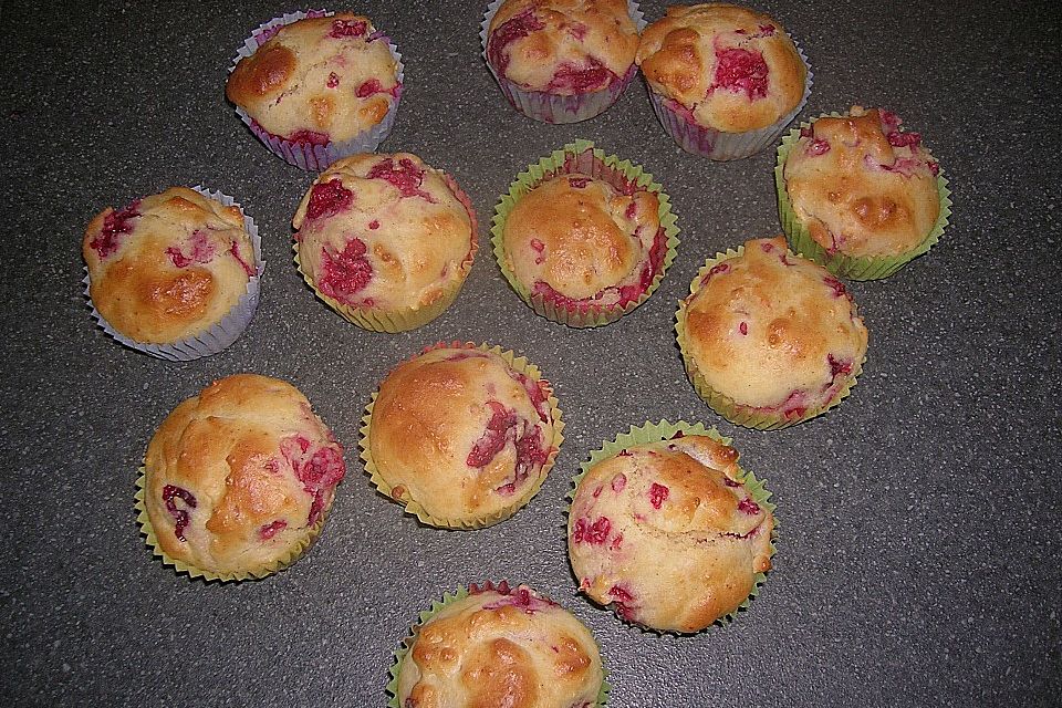 Muffins - Himbeer und Zitrone