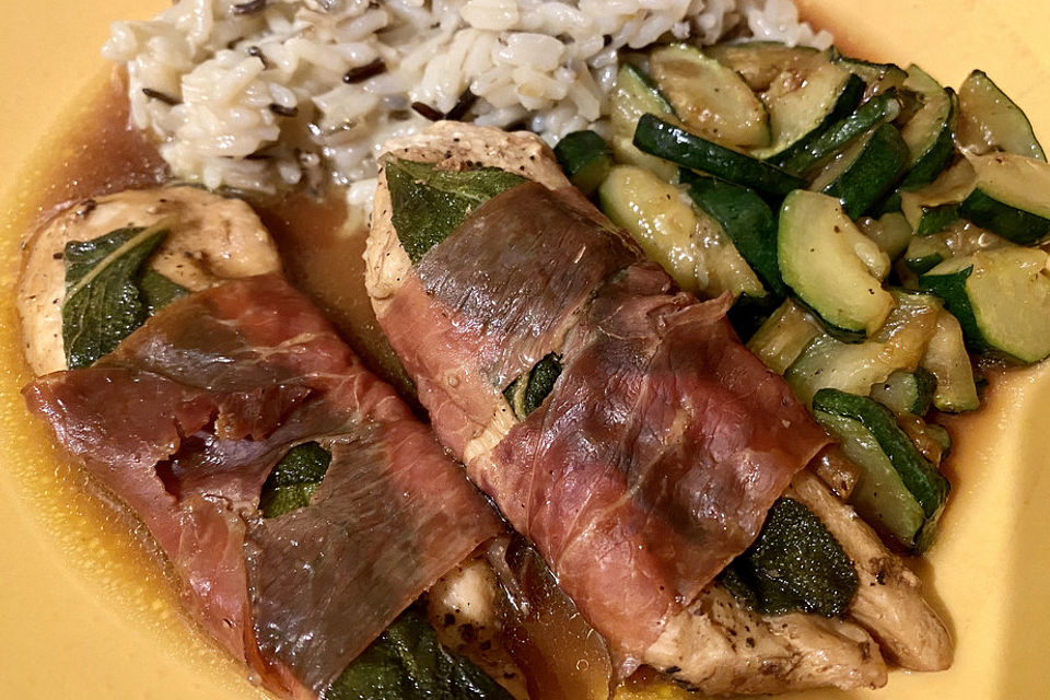 Hähnchen Saltimbocca Hähnchen Saltimbocca
