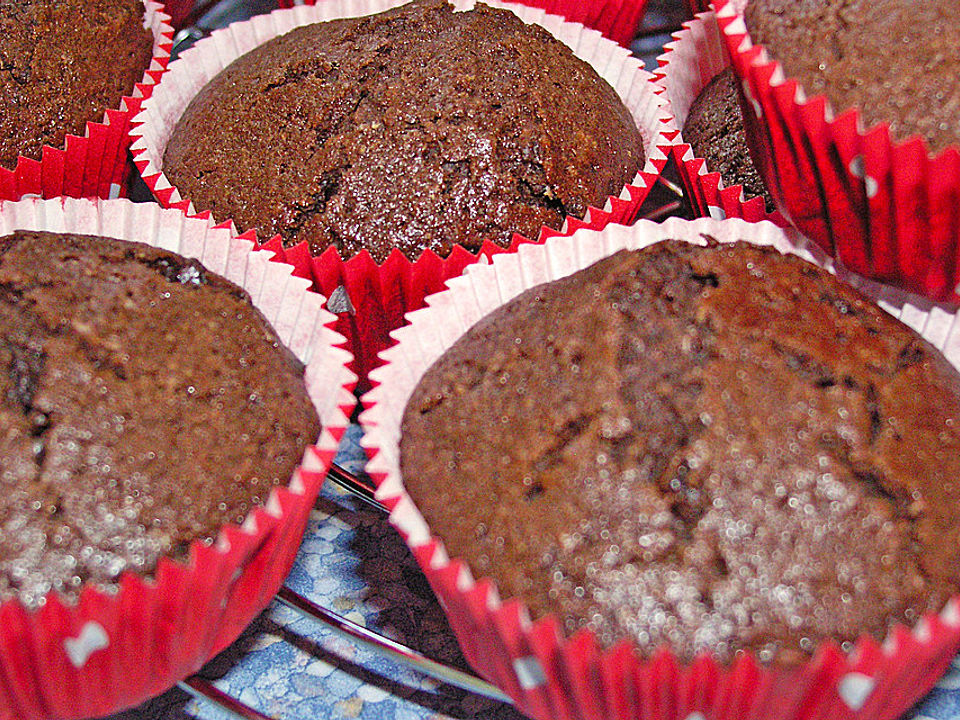 Muffins mit Schokolade und Rum - Rosinen von In_England| Chefkoch