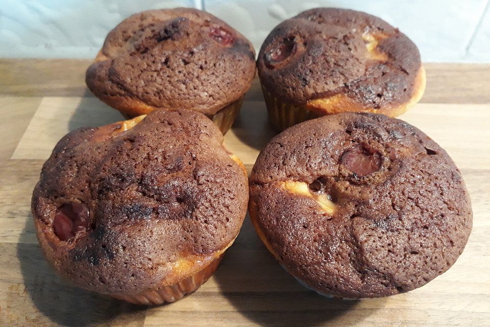 Schoko - Kirsch - Muffins