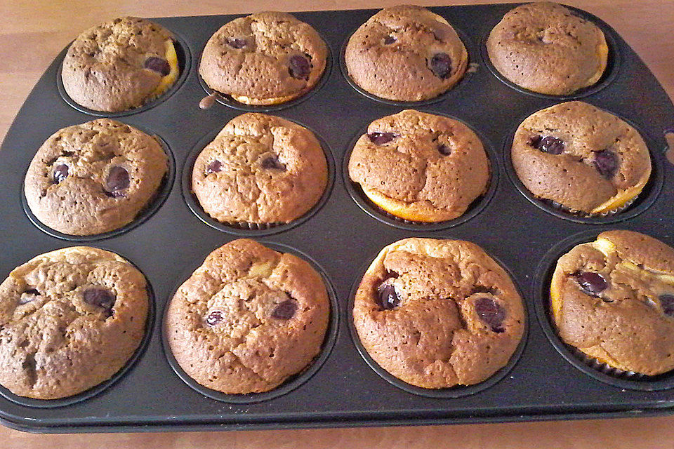 Schoko - Kirsch - Muffins