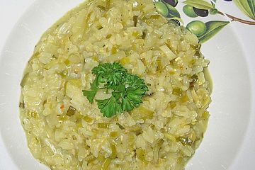 Lauch - Fenchel - Pinienkerne - Risotto