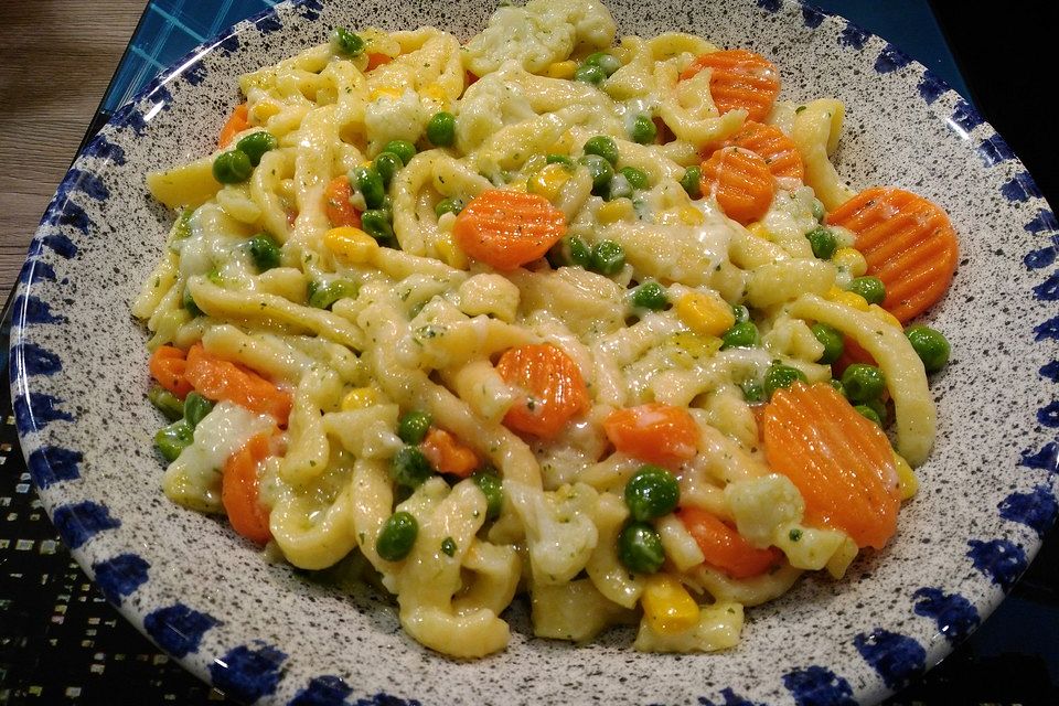 Schnelle Gemüse - Spätzle - Pfanne