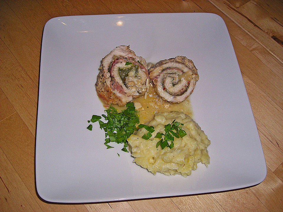Bärlauch - Schnitzel mit Kartoffelbrei von Krollock| Chefkoch