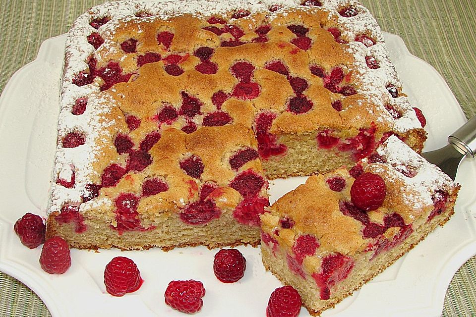 Himbeer-Sandkuchen