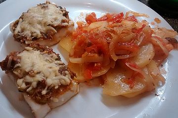 Illes schnelle und schmackhafte Tomaten - Zwiebel - Kartoffel - Gemüse - Beilage