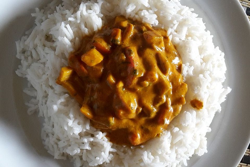 Einfaches veganes Curry