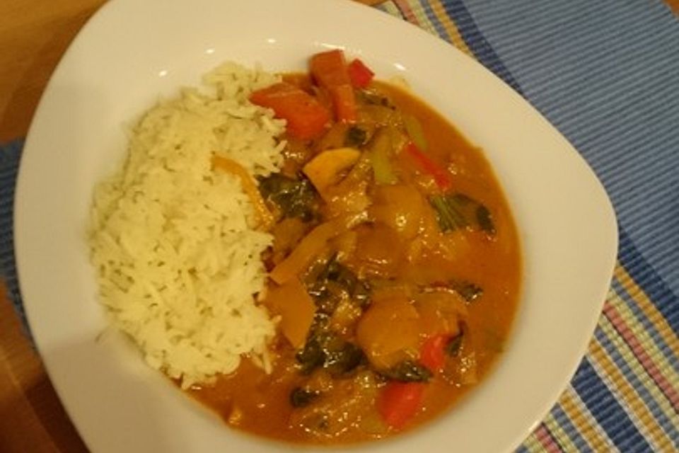 Einfaches veganes Curry