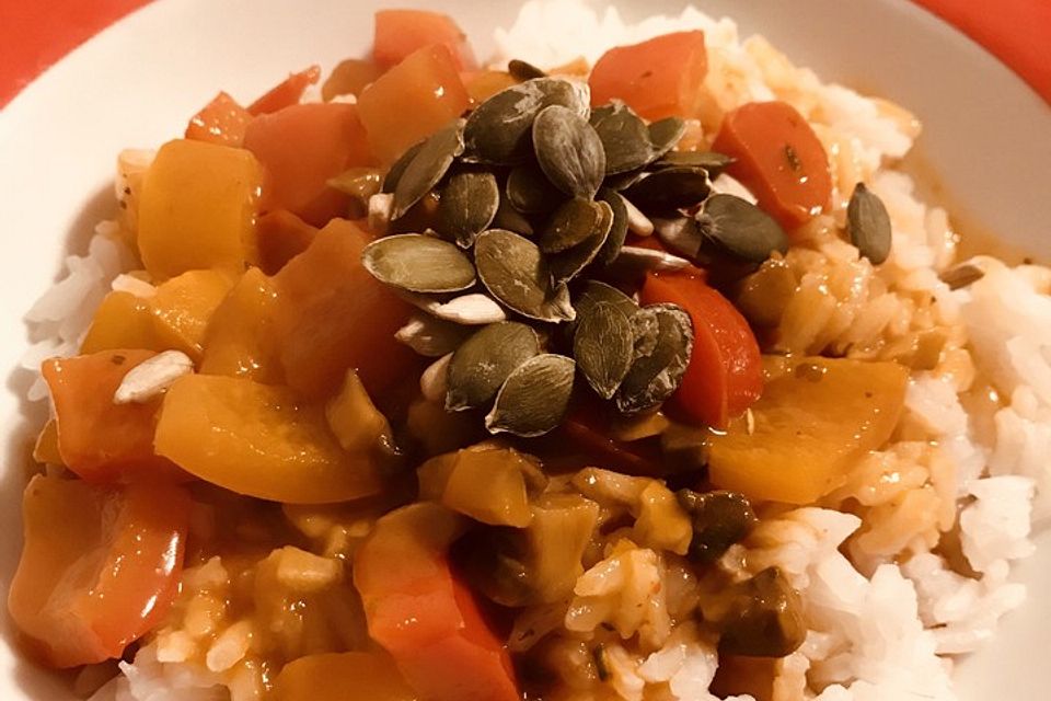 Einfaches veganes Curry