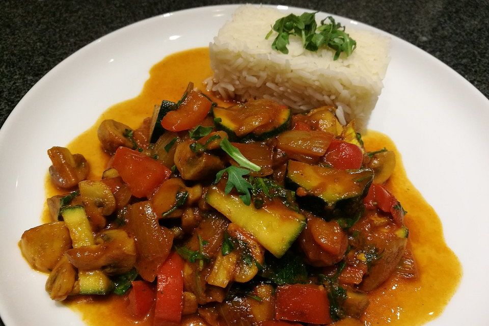 Einfaches veganes Curry