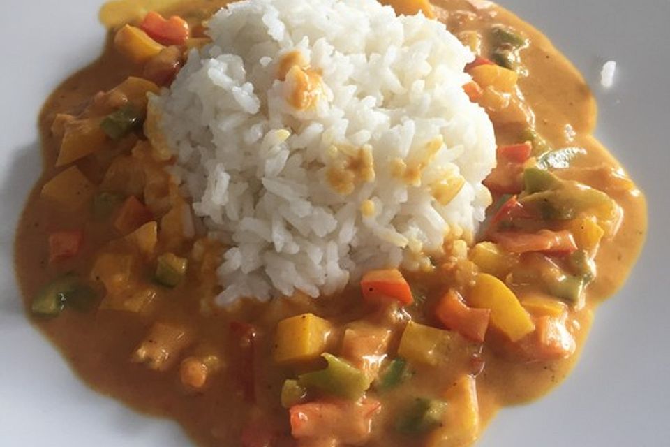 Einfaches veganes Curry