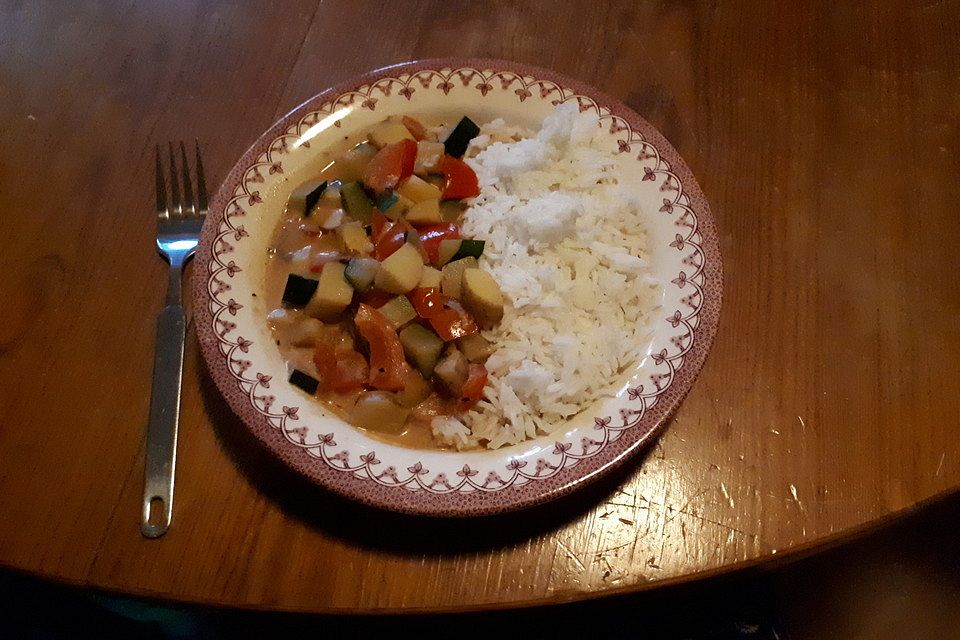 Einfaches veganes Curry