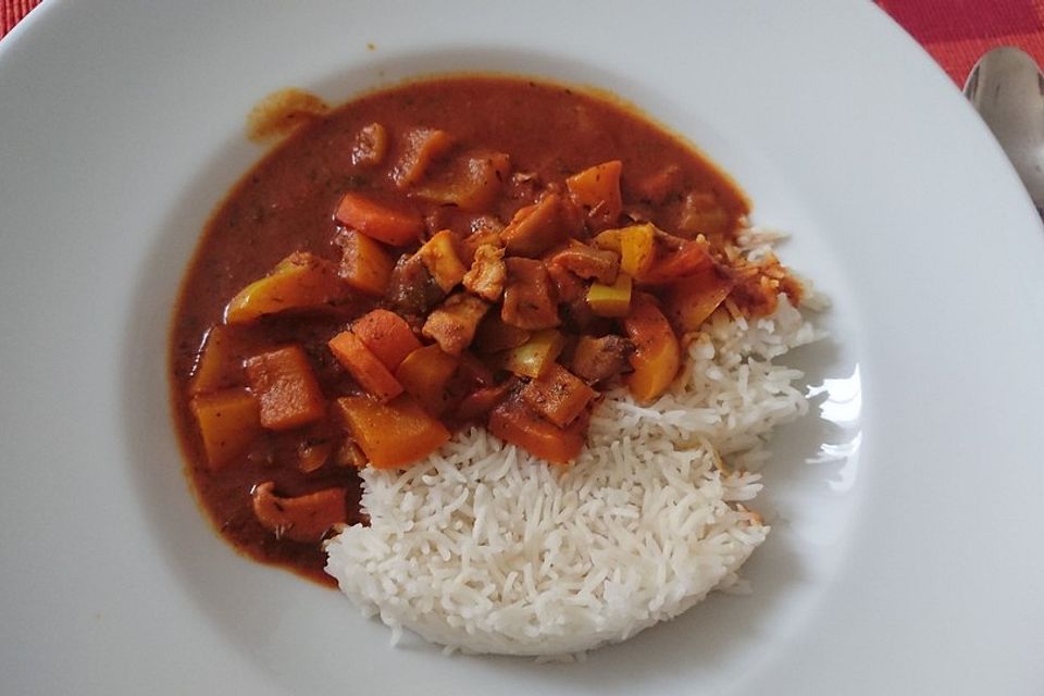 Einfaches veganes Curry