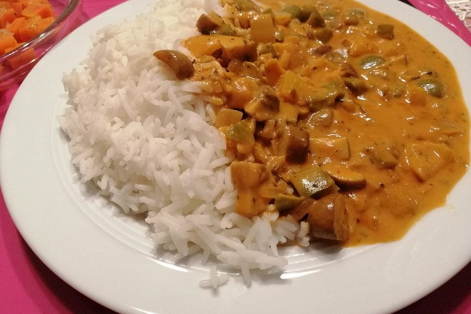 Einfaches veganes Curry