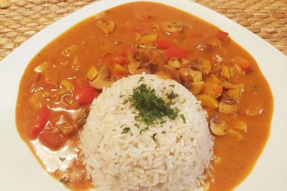 Einfaches veganes Curry