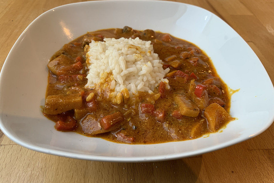 Einfaches veganes Curry