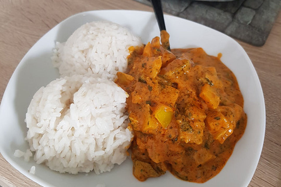 Einfaches veganes Curry