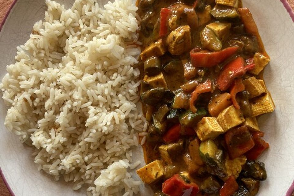 Einfaches veganes Curry