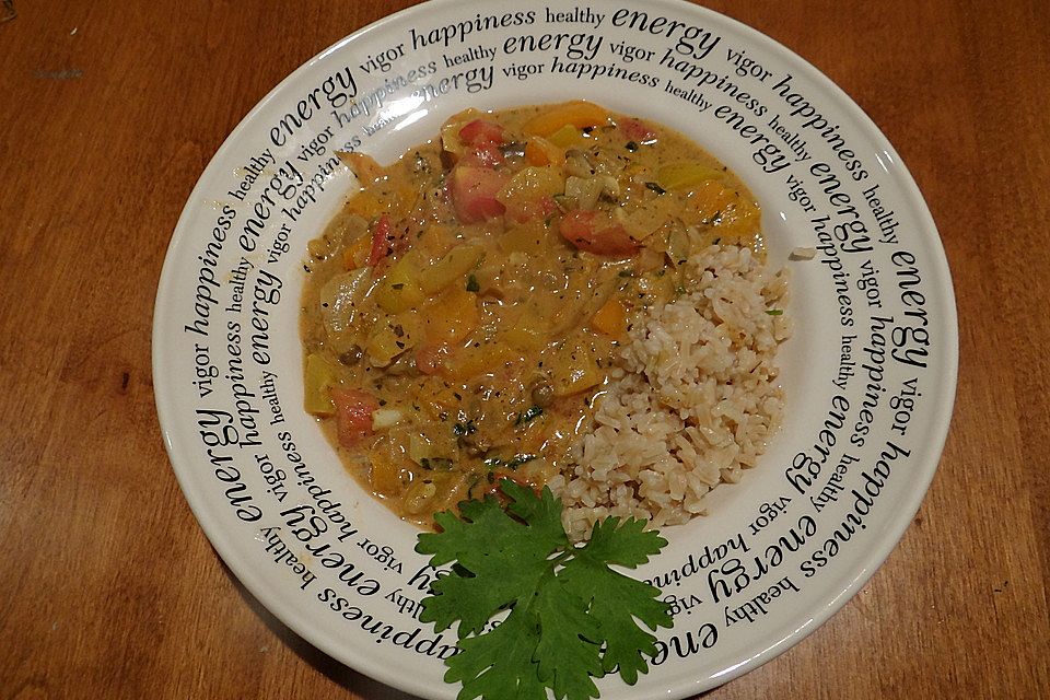 Einfaches veganes Curry