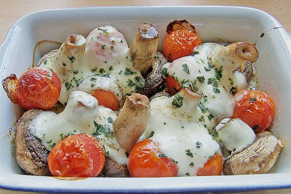 Schnelle Champignon - Tomaten