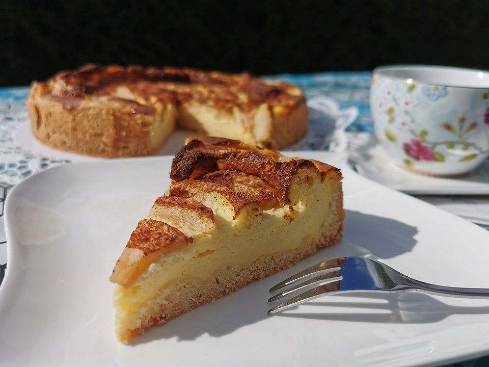 Apfel - Quark - Kuchen mit Zucker und Zimt von reise-tiger| Chefkoch