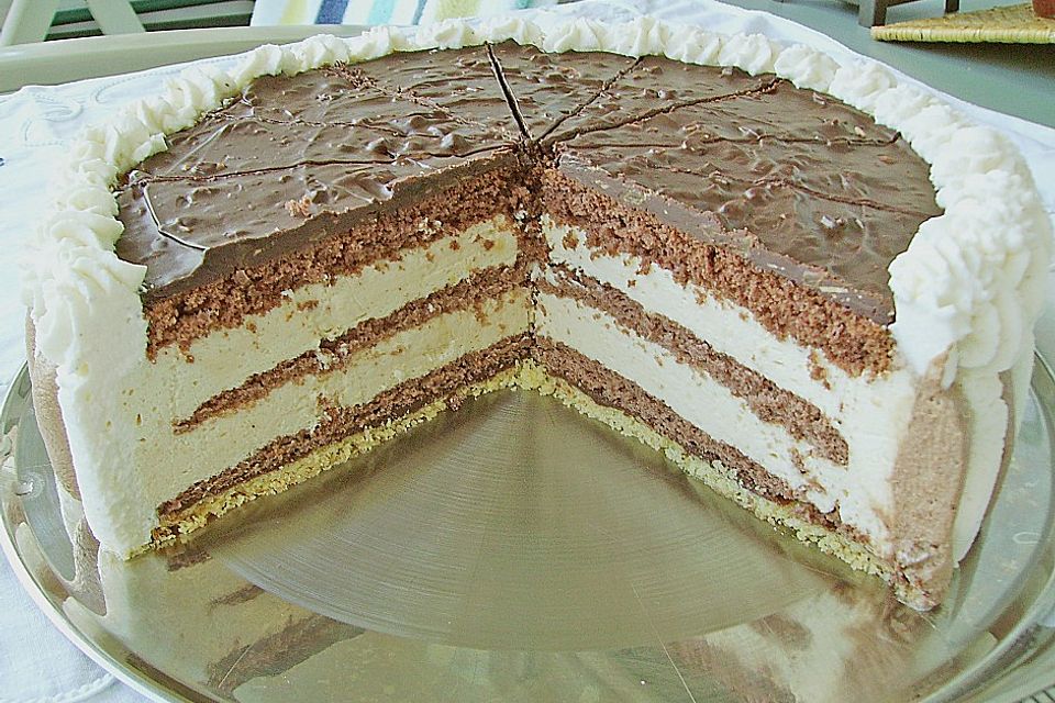 Orangen - Sahnecreme - Torte (Triple Orange)