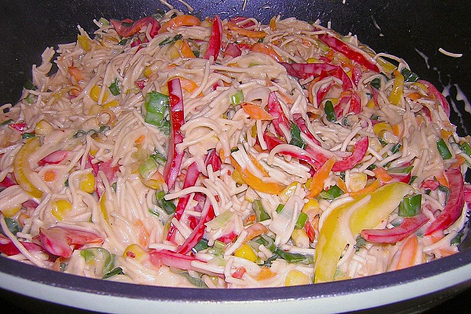 Asiatische Kokos - Curry - Gemüse - Pfanne