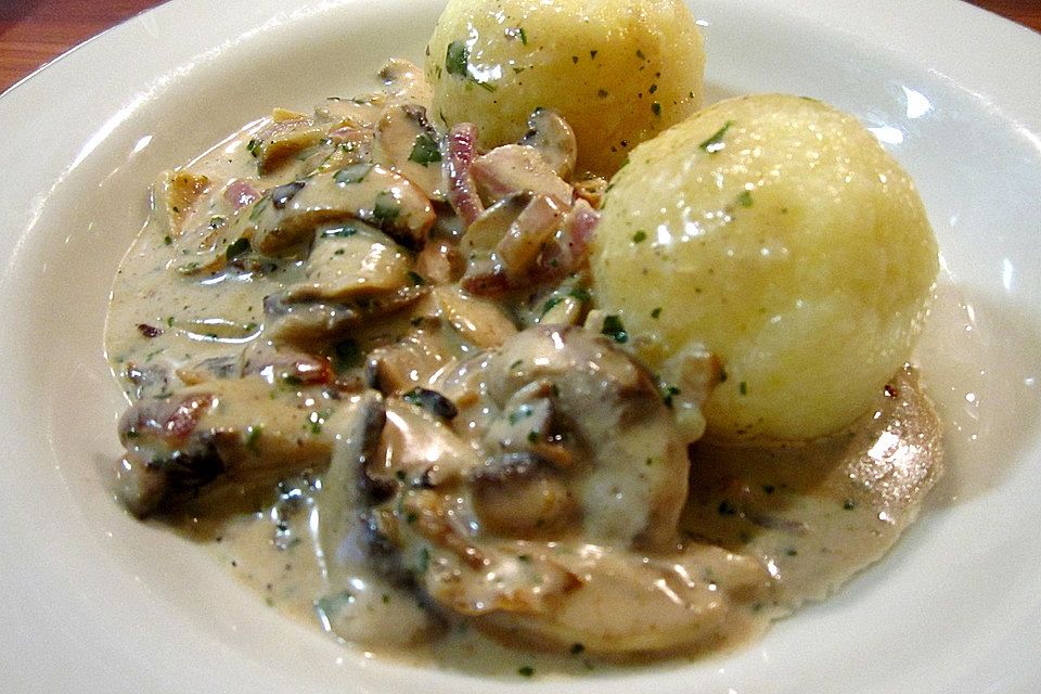 Pilz - Sahne - Sauce