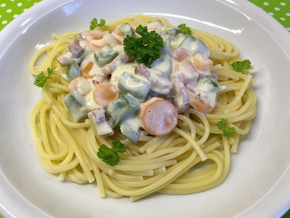 Pfannengericht mit Möhren, Paprika und Speck von abayomiq| Chefkoch