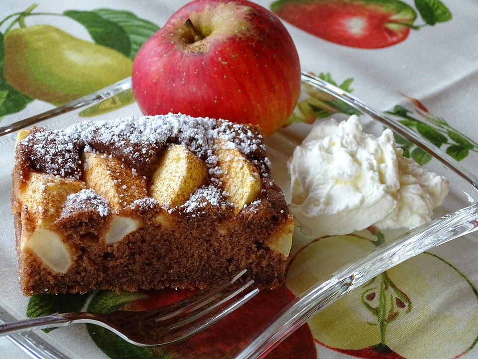 Schoko - Apfel - Kuchen vom Blech von MeiLing| Chefkoch