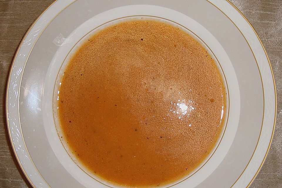 Äußerst feine Tomatencremesuppe