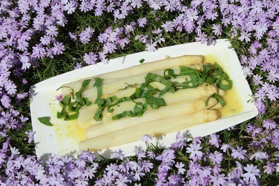 Spargel mit Bärlauch - Vinaigrette