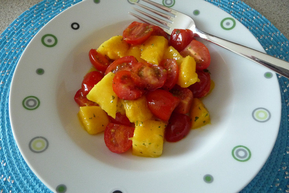 Mango-Tomatensalat