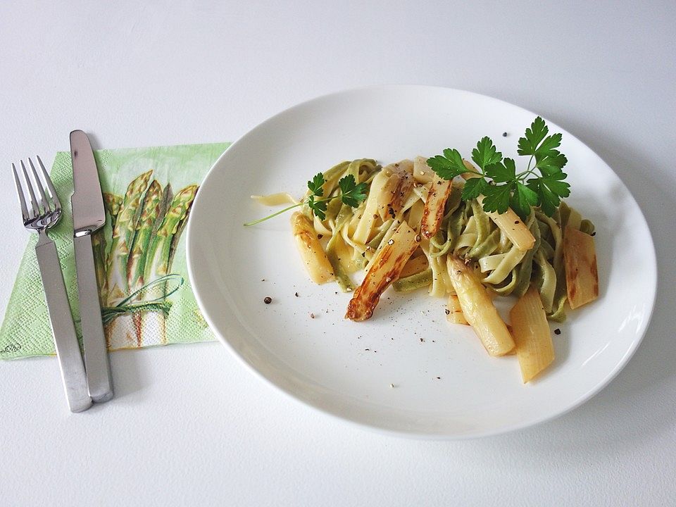 Gebratener Spargel mit Pasta von Ingrid_R| Chefkoch