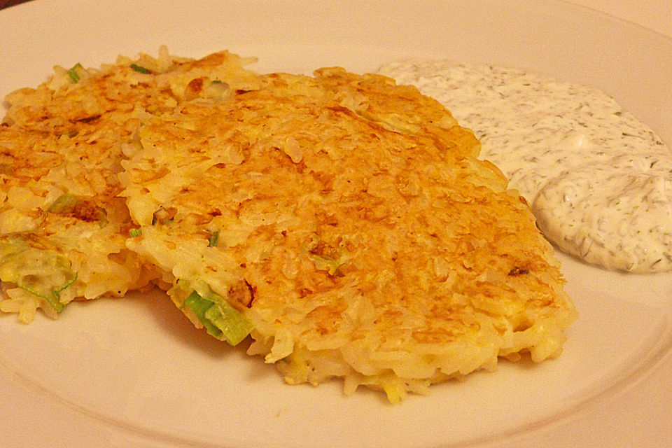 Reis - Käse - Puffer