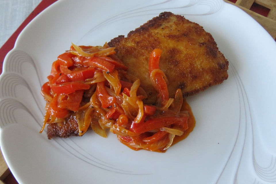 Würzig pikantes Schnitzel