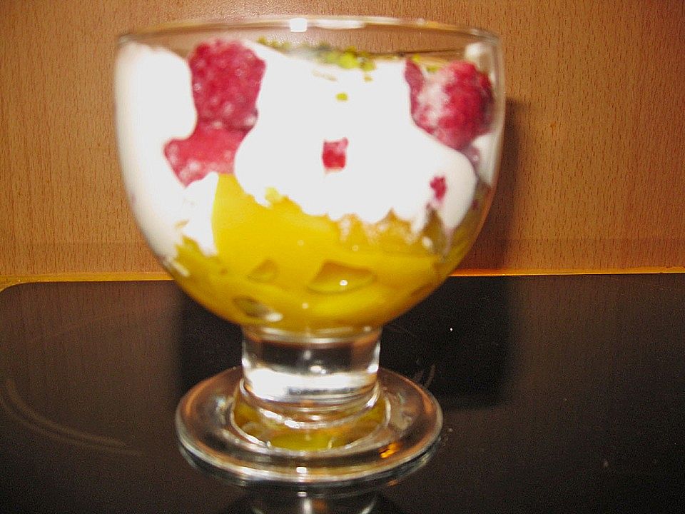 Himbeer - Pfirsich - Dessert von streuobstwiese| Chefkoch
