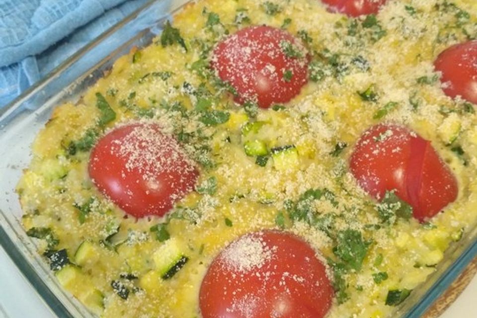 Reis - Tomaten - Gratin