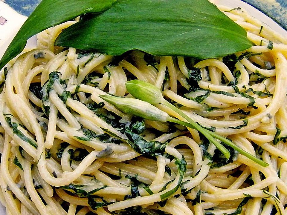 Spaghetti mit Bärlauch - Gorgonzola - Soße von gudbrandsdal| Chefkoch