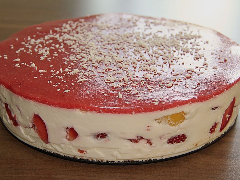 Erdbeer - Pfirsich - Kokos - Kuchen von Tanzmaus_77 | Chefkoch