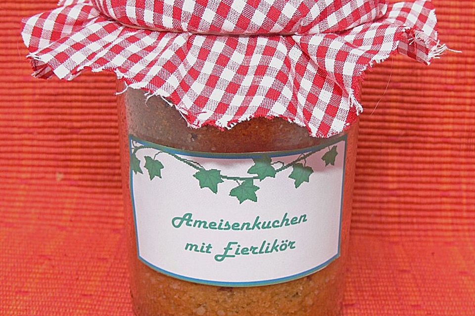 Ameisenkuchen mit Eierlikör