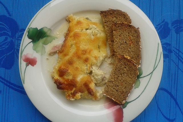 Chicoree - Gratin mit Creme fraiche - Senfcreme und Putenbrust von ...